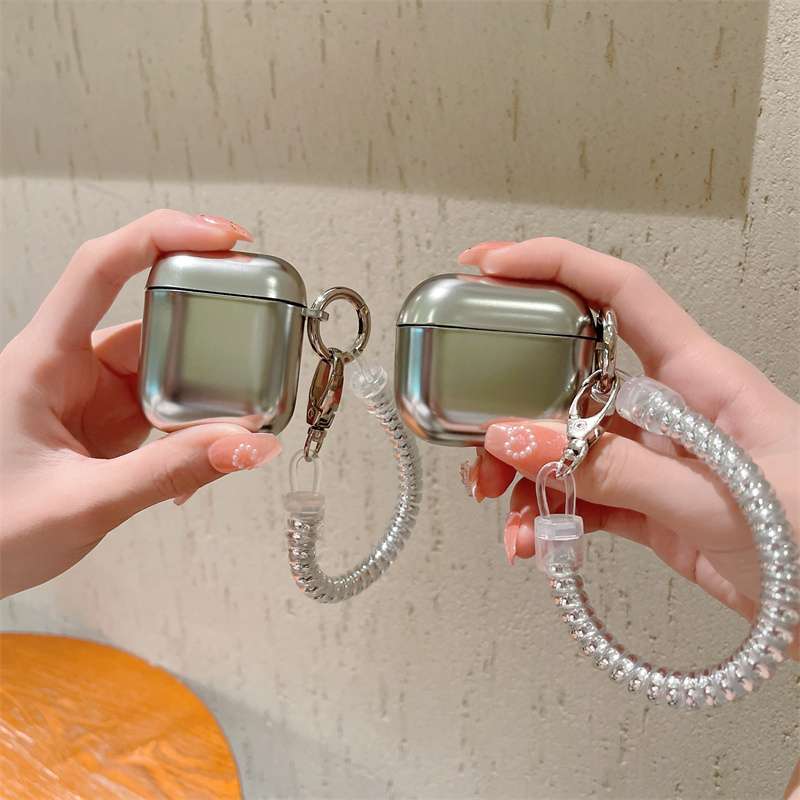 AirPodsproケース 伸縮ストラップ付き