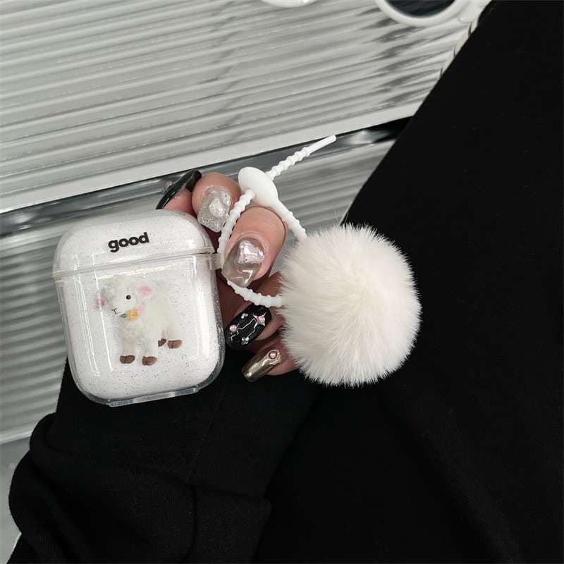 ふわもこパンダ・羊AirPodsproケース