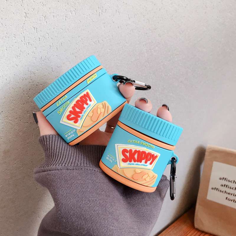 【廃盤】スキッピーピーナッツバター型AirPodsproケース