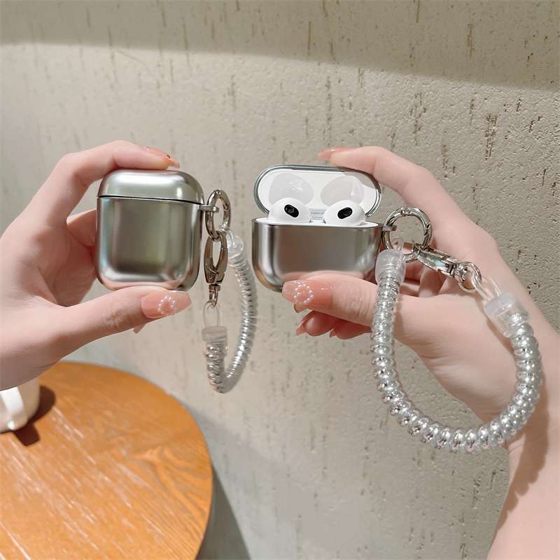 AirPodsproケース 伸縮ストラップ付き