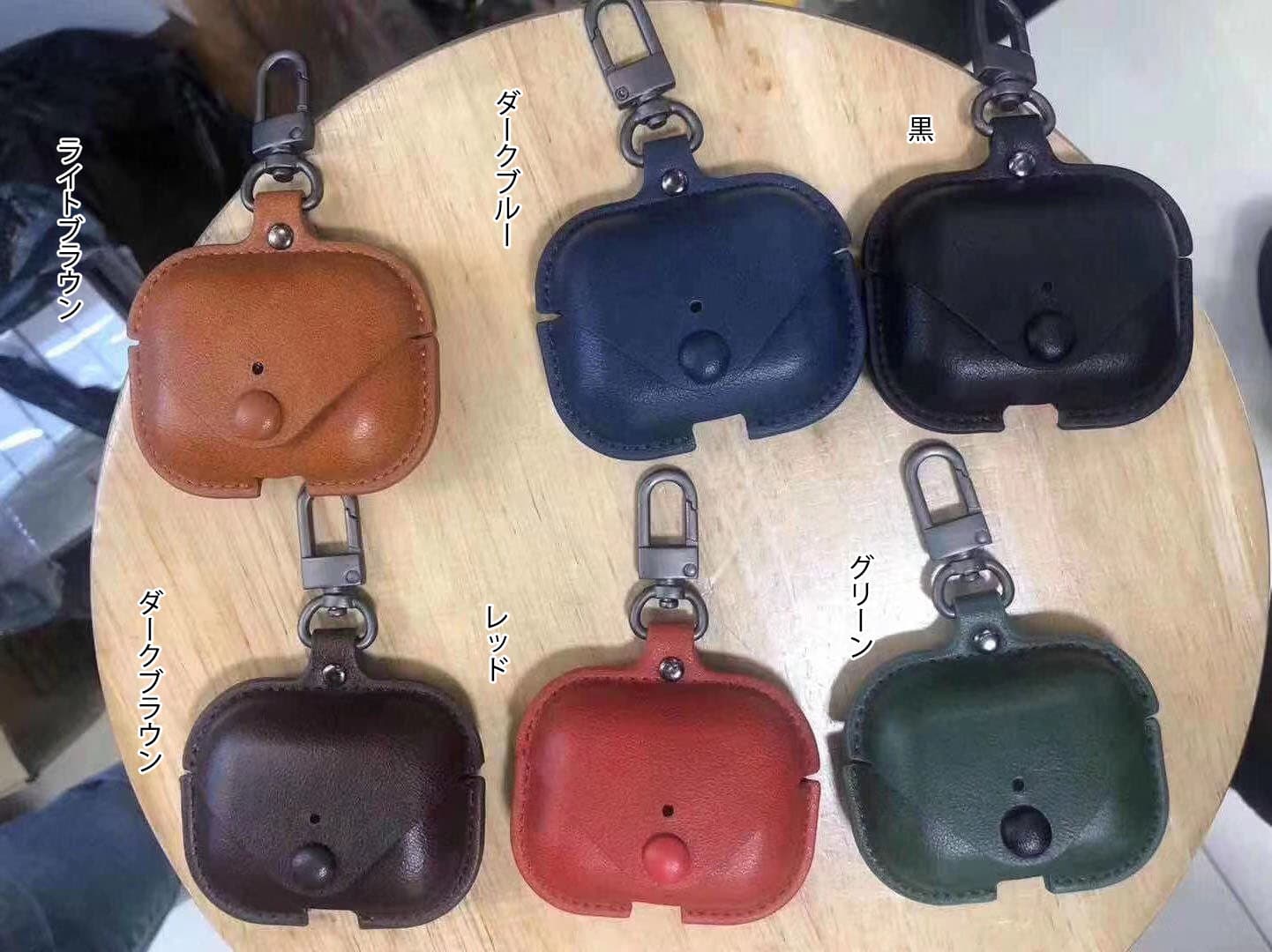 Airpodsケース AirPods専用レザー調保護ケース全世代対応高級感