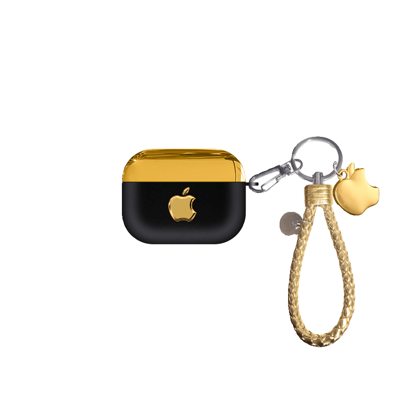 AirPodsproケース AirPods ケース 高級革調キーホルダー付き