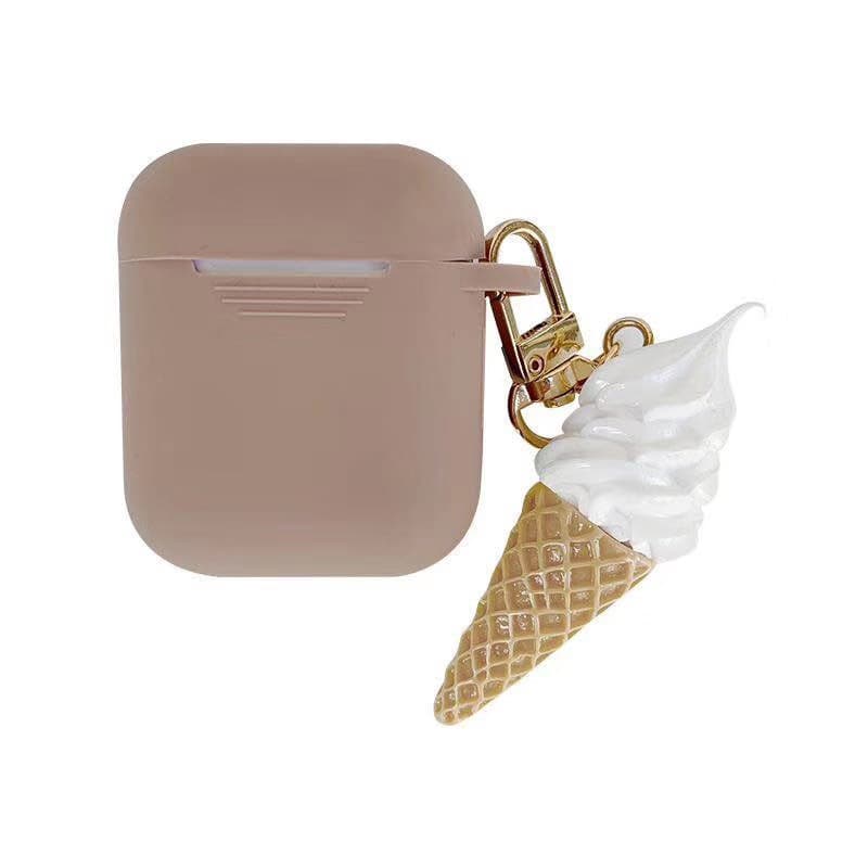 Airpodsケース エアーポッズ用アイスクリーム型シリコンケース