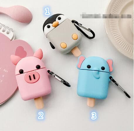 Airpodsケース 可愛い動物キャラクター型エアーポッズケース