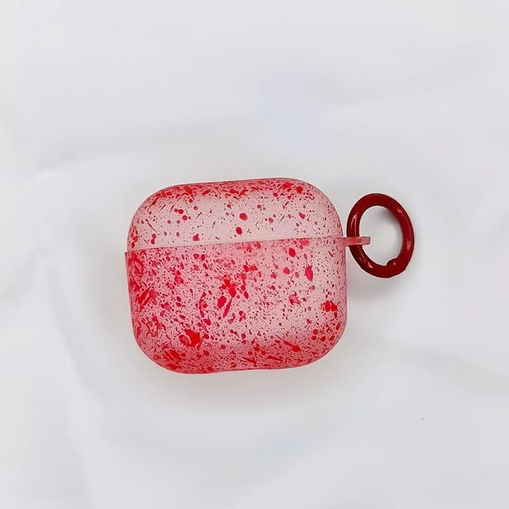 Airpodsケース 飛沫模様 斬新スプラッシュケース