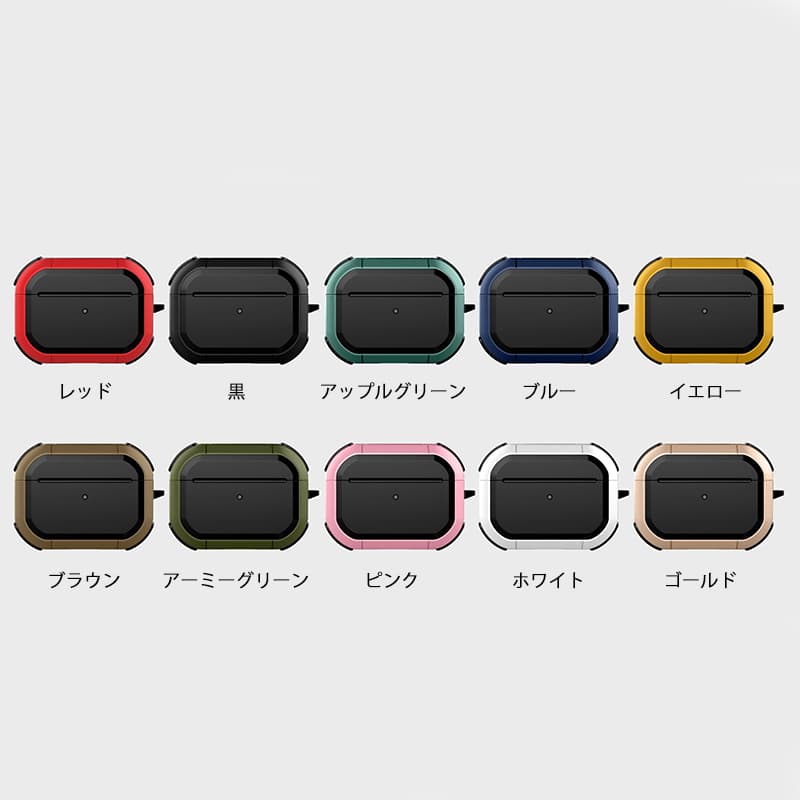 Airpodsケース メンズ向け耐衝撃エアーポッズケース第1-3世代対応