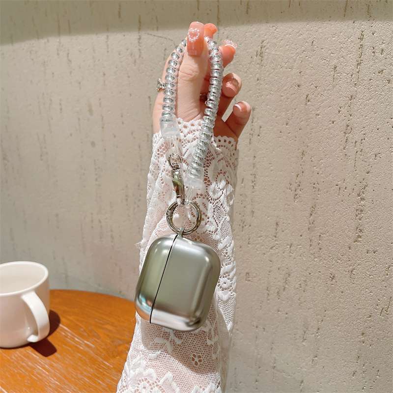 AirPodsproケース 伸縮ストラップ付き