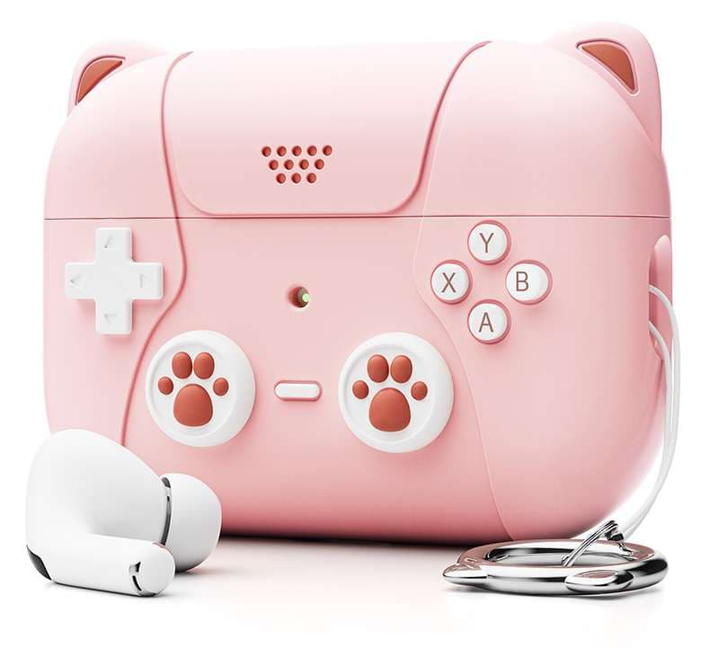 ゲーマー向け肉球コントローラー風AirPodsケース