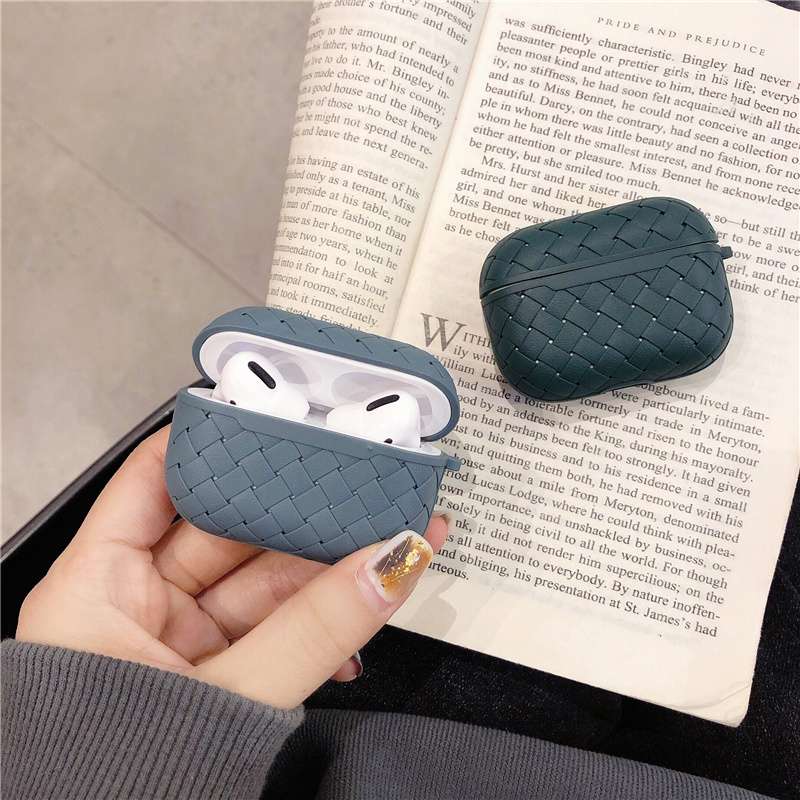 シンプル 編み込み風 AirPods/AirPodsproケース