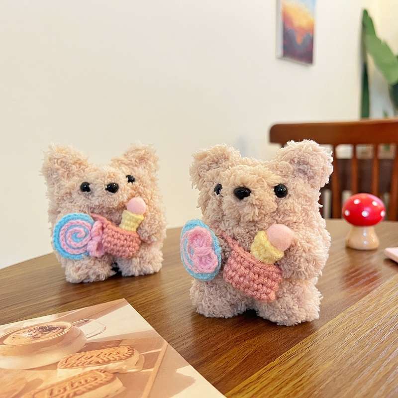 もこもこクマさんAirPodsproケース AirPods