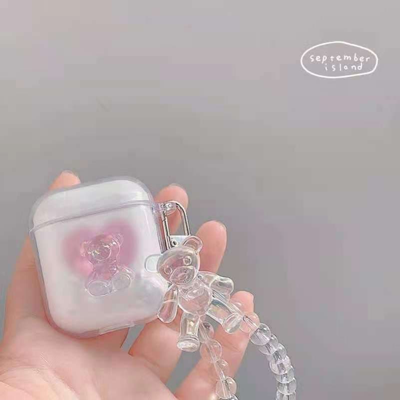 【廃盤】AirPodsケース クリスタルベアAirPodsケース