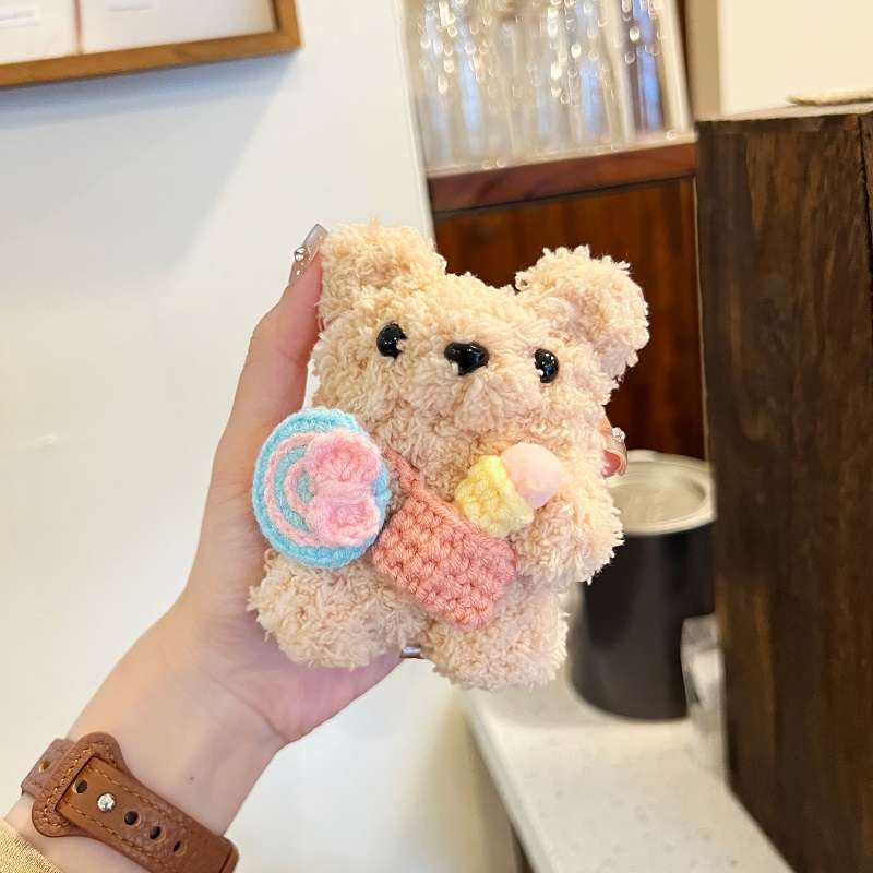 もこもこクマさんAirPodsproケース AirPods