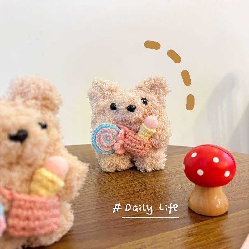 もこもこクマさんAirPodsproケース AirPods
